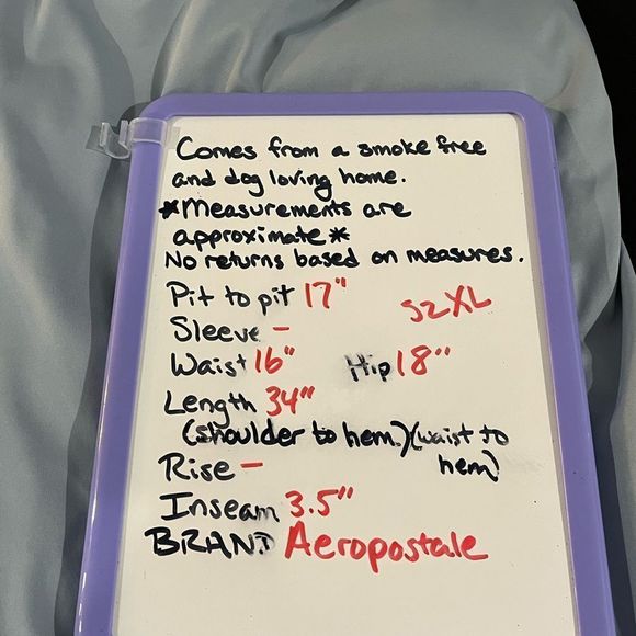 Aeropostale size XL romper/dress combo in cute dusty blue EUC - Picture 9 of 16